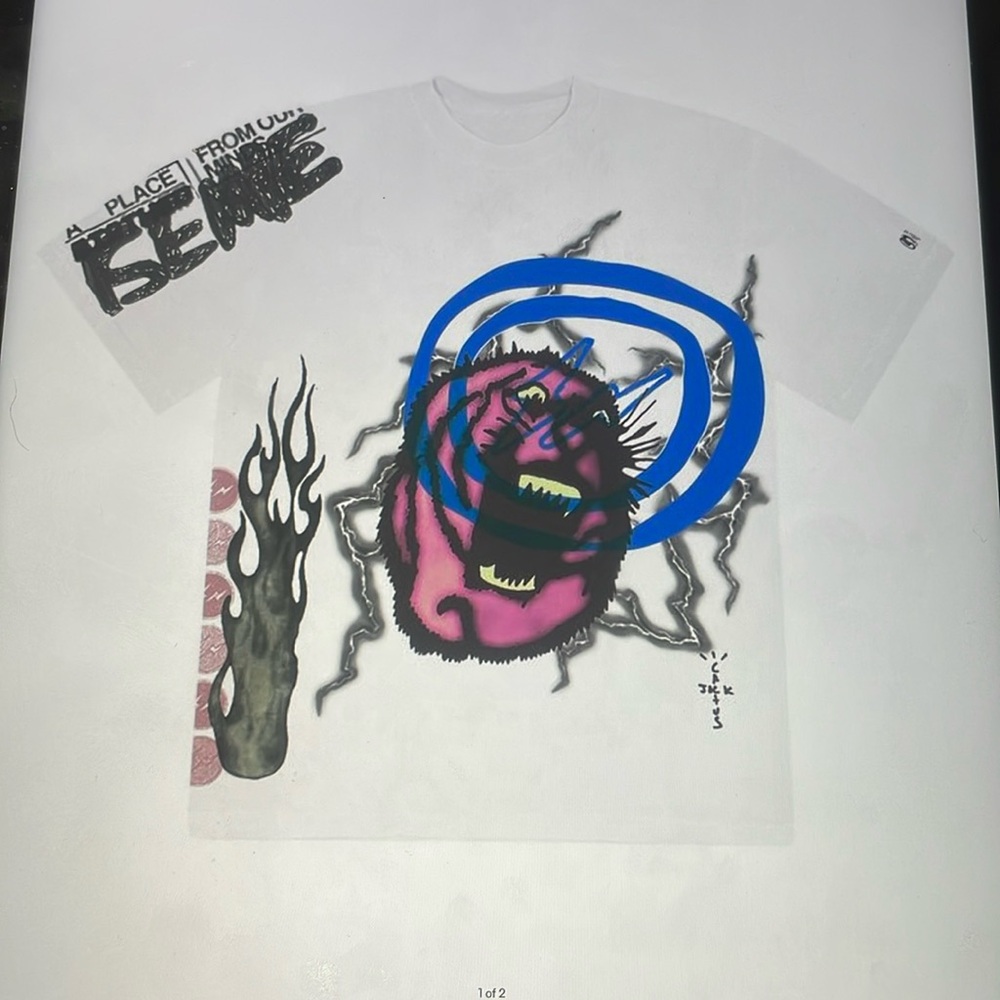 Cactus Jack by Travis scott for fragment sunrise tee white’